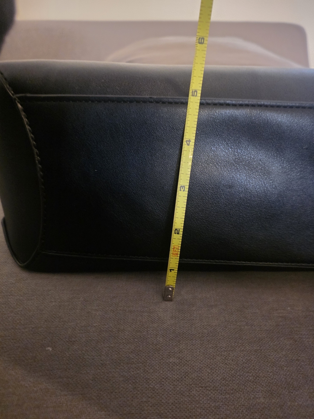 Black Python-Trim Satchel - Picture 6 of 8